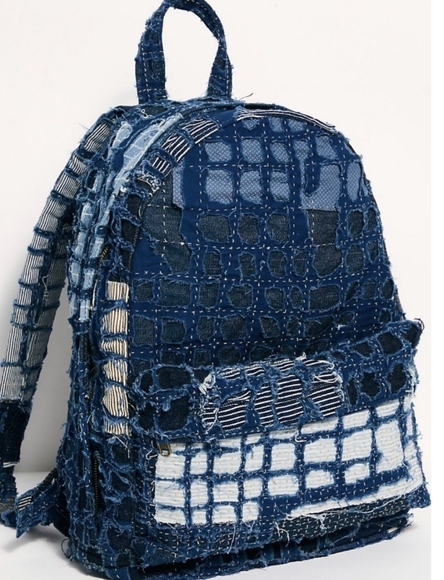 MOMO X FREE PEOPLE PATCHWORK BACKPACK